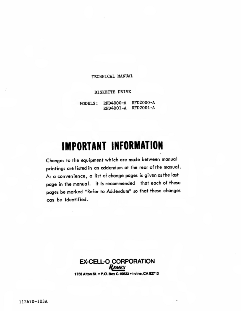 Remex RFD4000-A Technical manual
