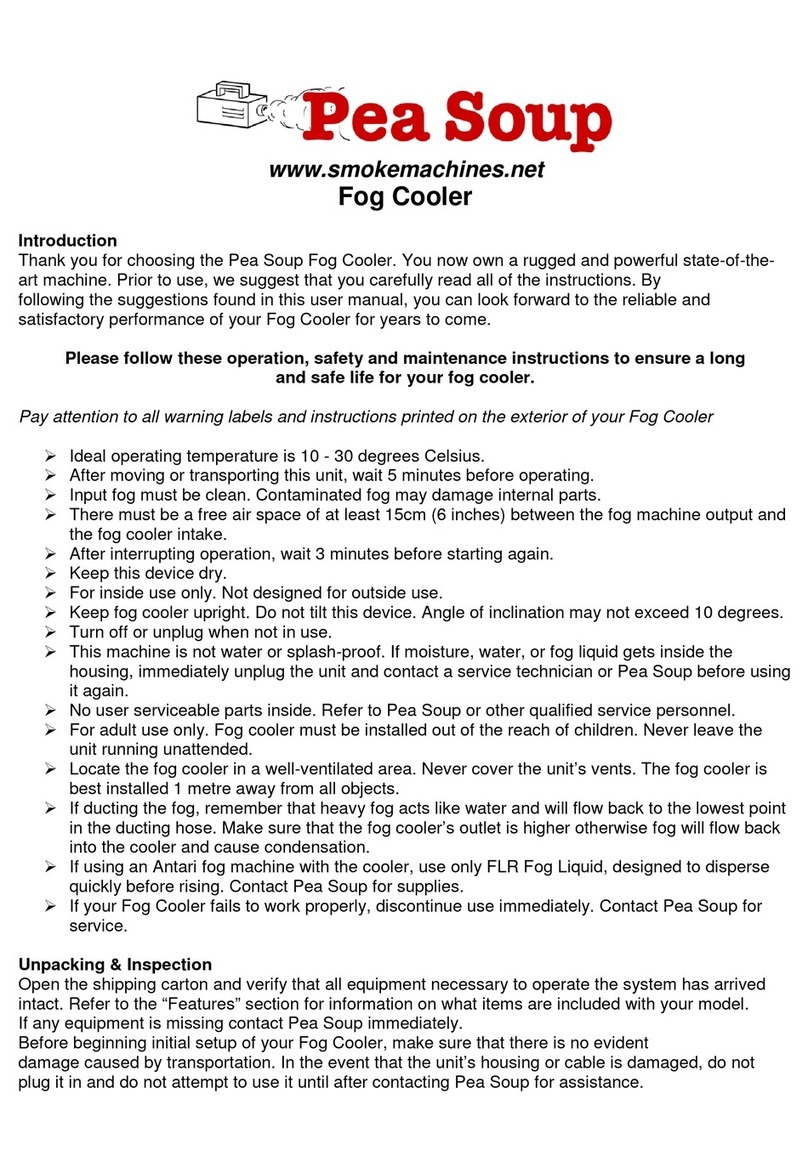 Pea Soup Fog Cooler manual