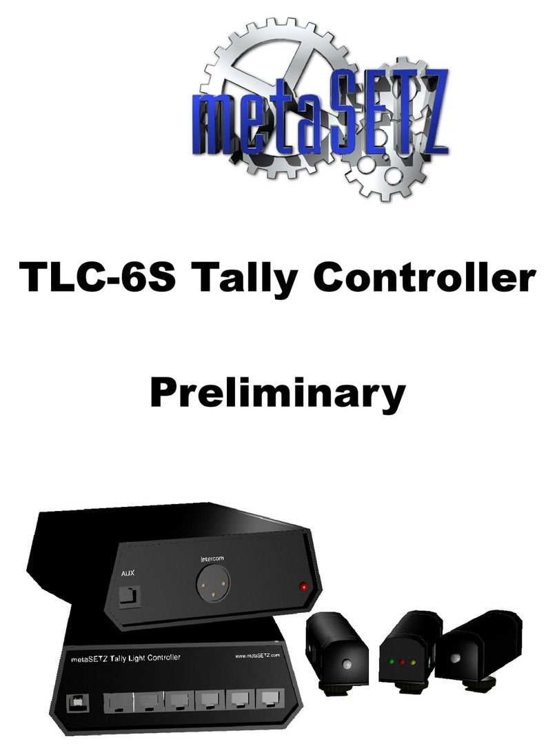 metaSETZ TLC-6S User manual