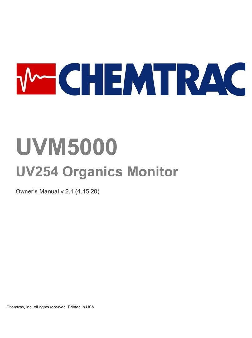 Chemtrac UVM5000 owner's manual