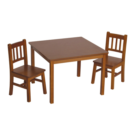 guide craft Mission Table & Chairs Set G86402 User manual guide craft Mission Table & Chairs Set G86402 User manual
