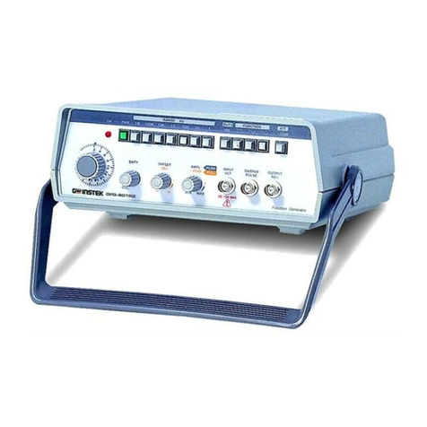 GW Instek GFG-80150 manual