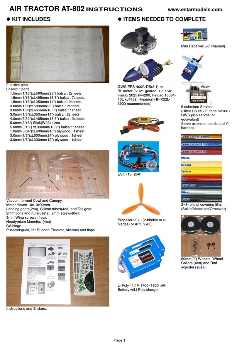 E Star AIR TRACTOR AT-802 instructions