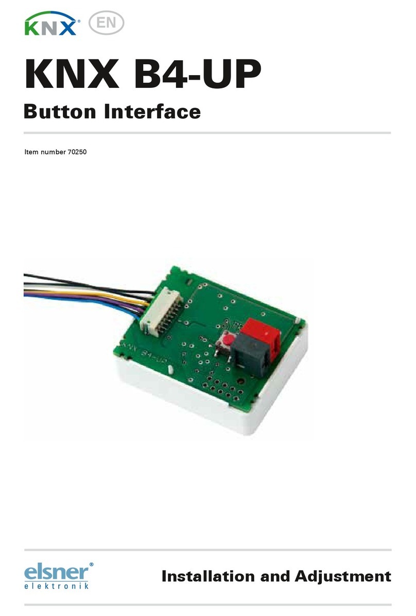 Elsner KNX B4-UP Installation and adjustment