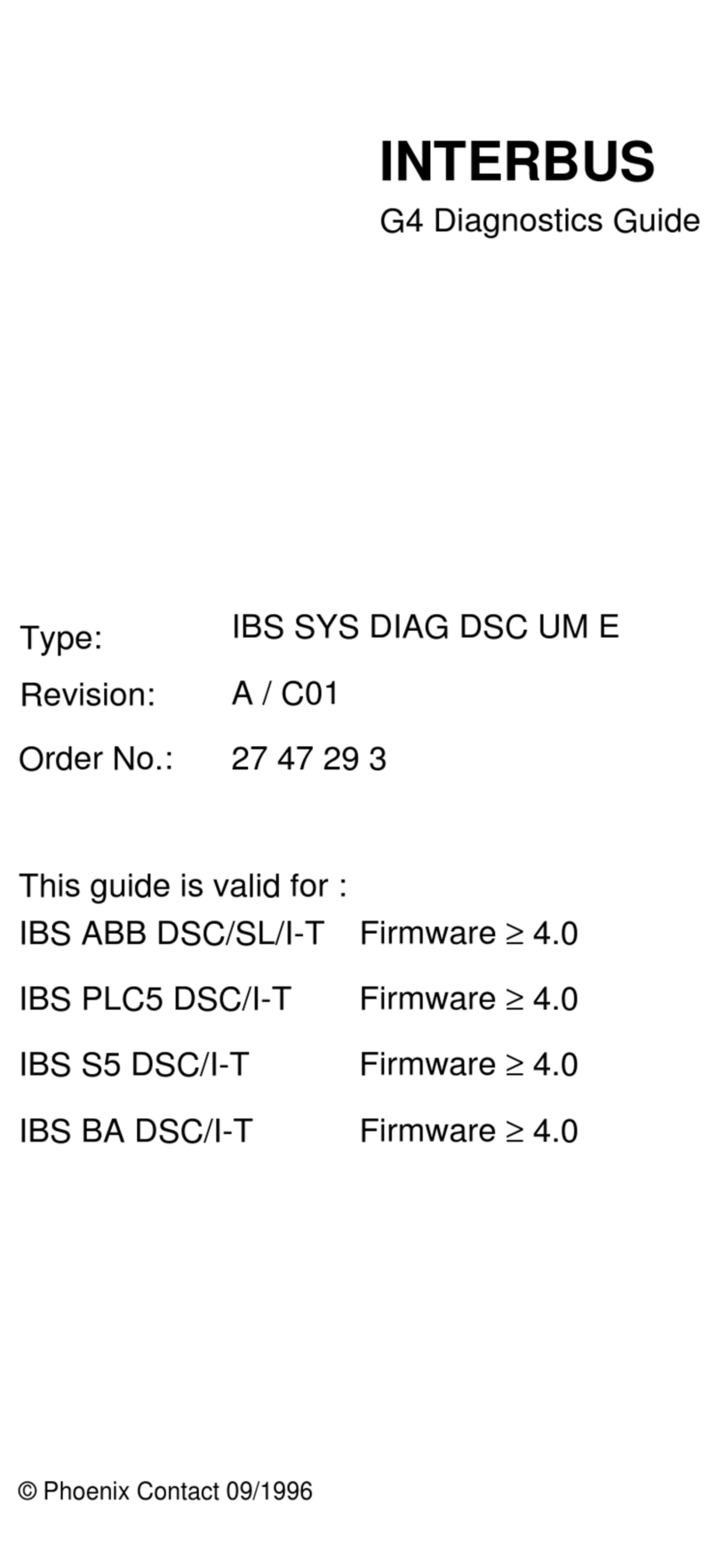 Phoenix Contact IBS ABB DSC-T Setup guide