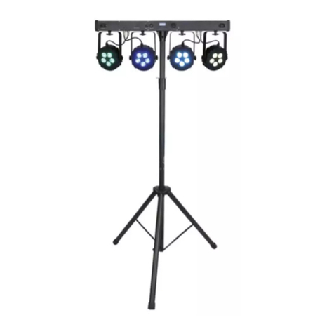 Show Tec Pinspot Bar 4 RGBW User manual