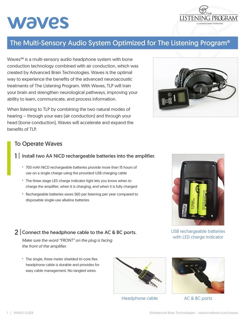 Advanced Brain Technologies Listening Program Waves manual