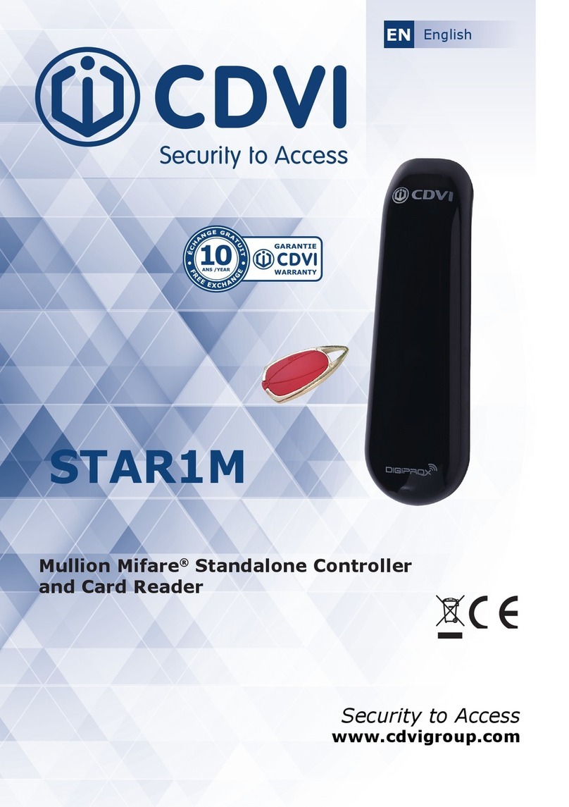 CDVI STAR1M User manual CDVI STAR1M User manual