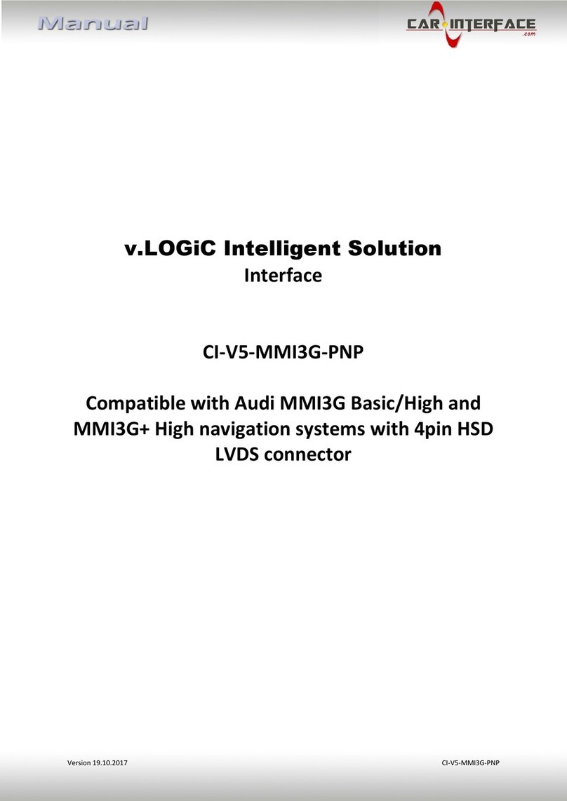 Car-Interface.com v.LOGiC CI-V5-MMI3G-PNP manual Car-Interface.com v.LOGiC CI-V5-MMI3G-PNP manual