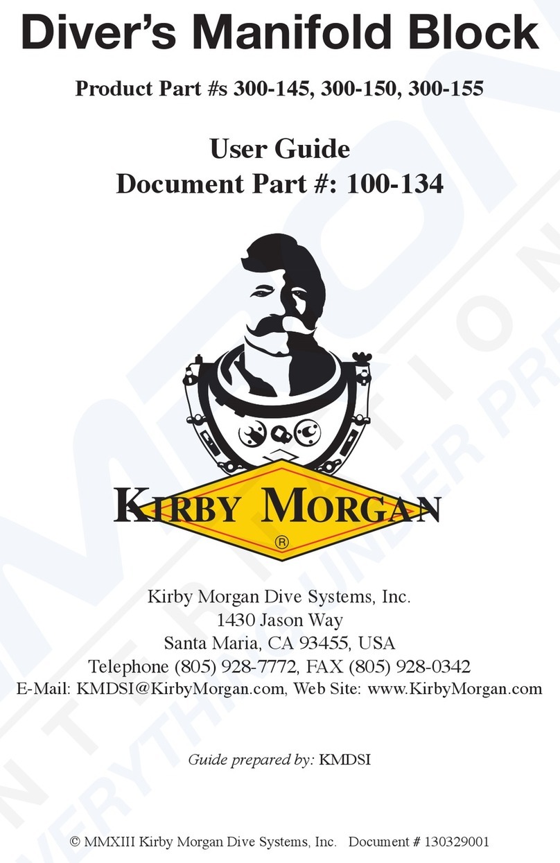 Dive System Kirby Morgan 300-145 user guide
