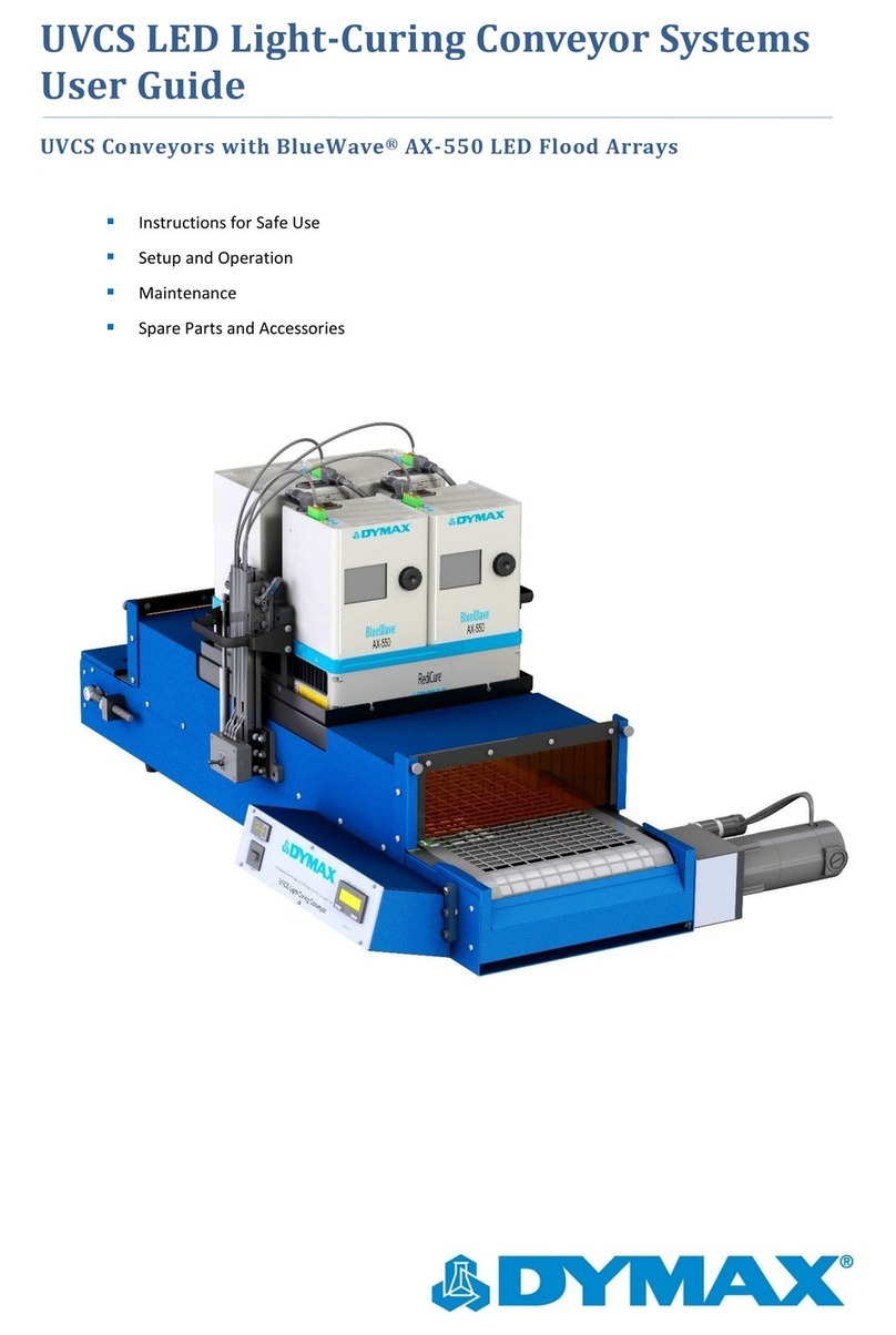 dymax UVCS LED Light-Curing Conveyor Systems User manual
