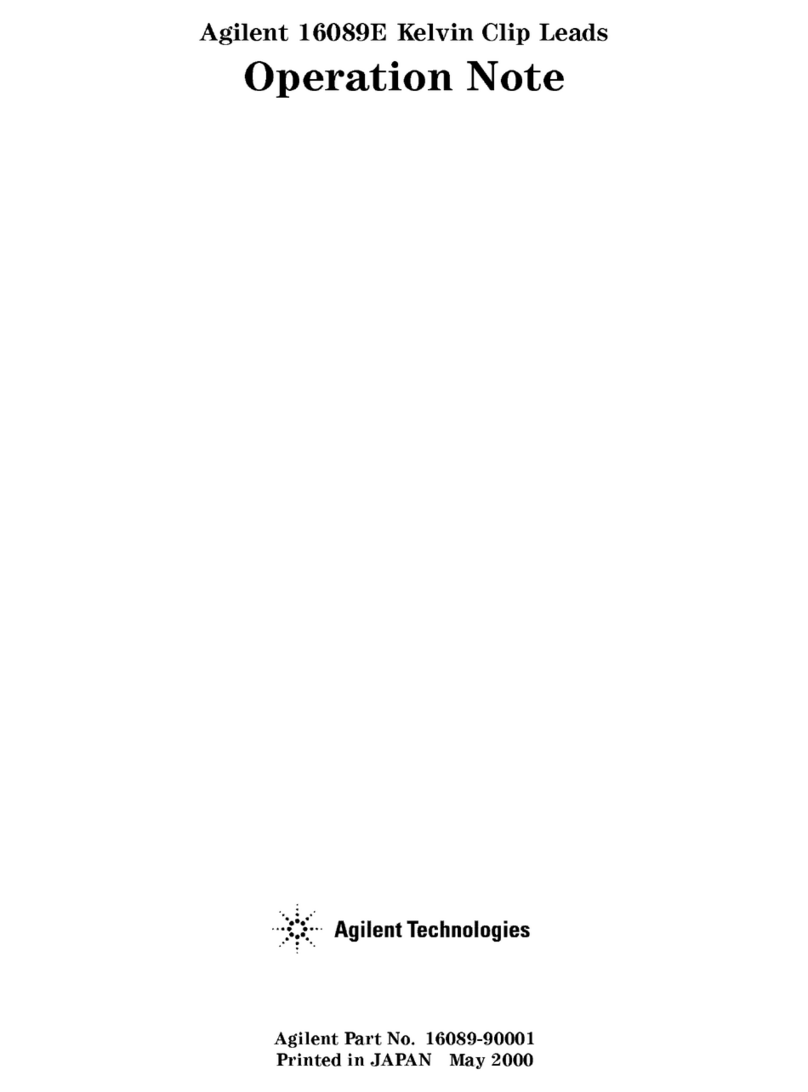 Agilent Technologies 16089E Quick start guide