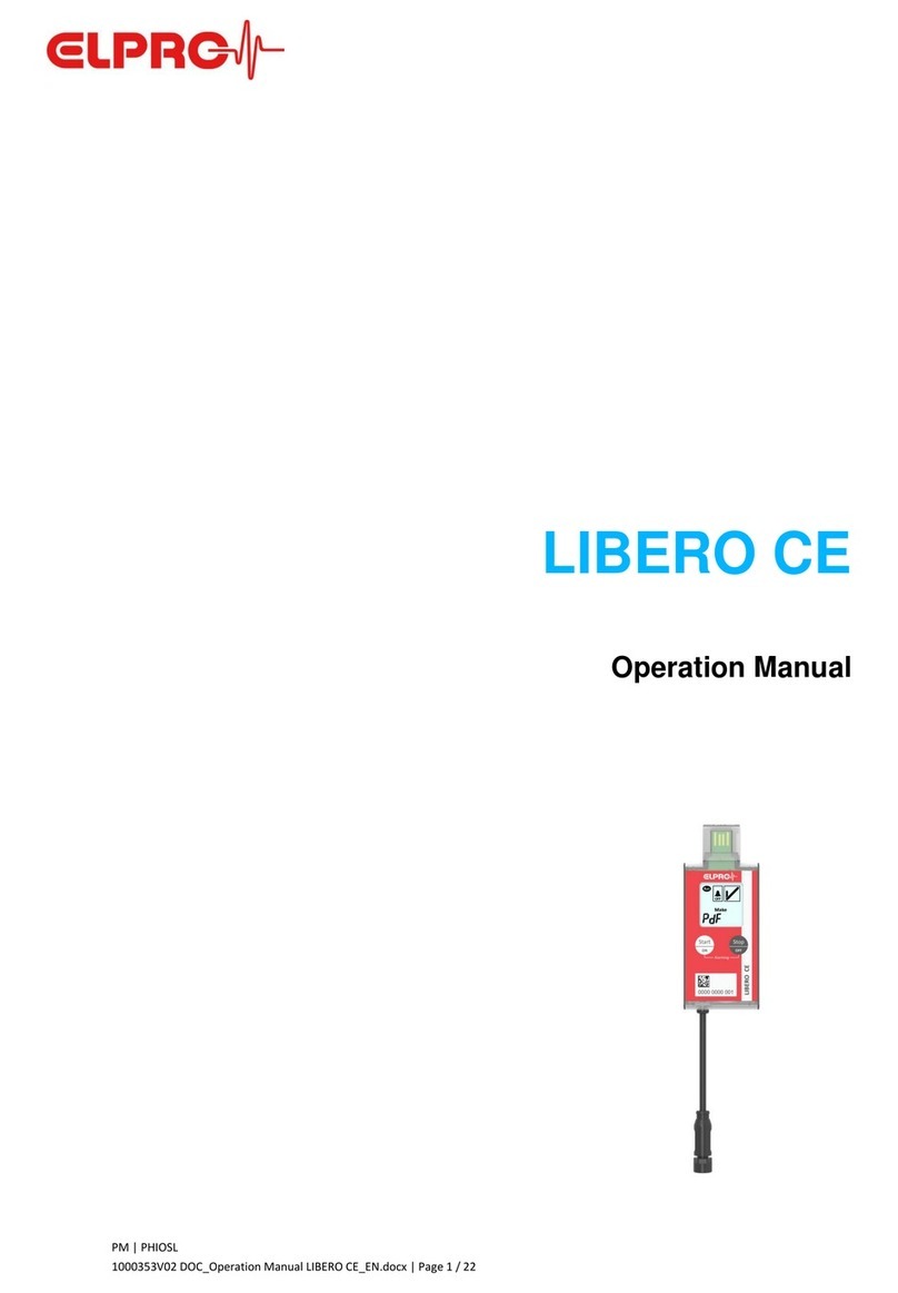 ELPRO LIBERO CE Operation manual