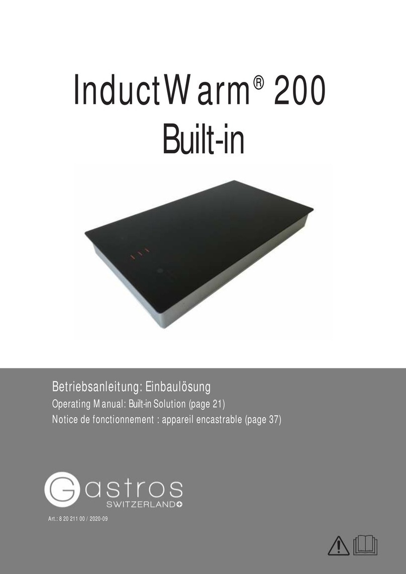 Gastros InductWarm 20 operating manual