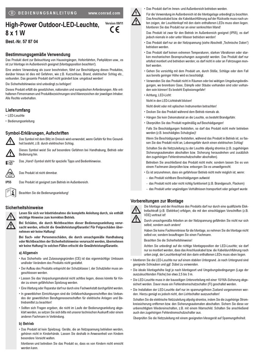 Conrad Electronic 57 87 04 operating instructions
