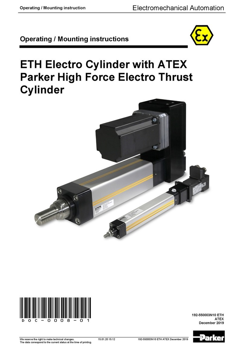 Parker ETH Series Operating / Mounting instructions