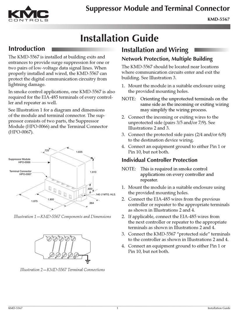 KMC Controls KMD-5567 installation guide