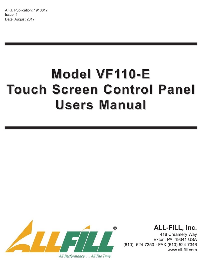 ALL-FILL VF110-E user manual