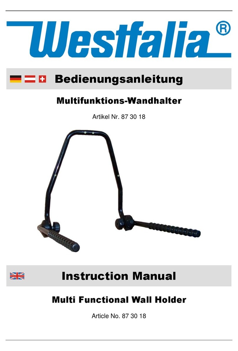 Westfalia 87 30 18 instruction manual