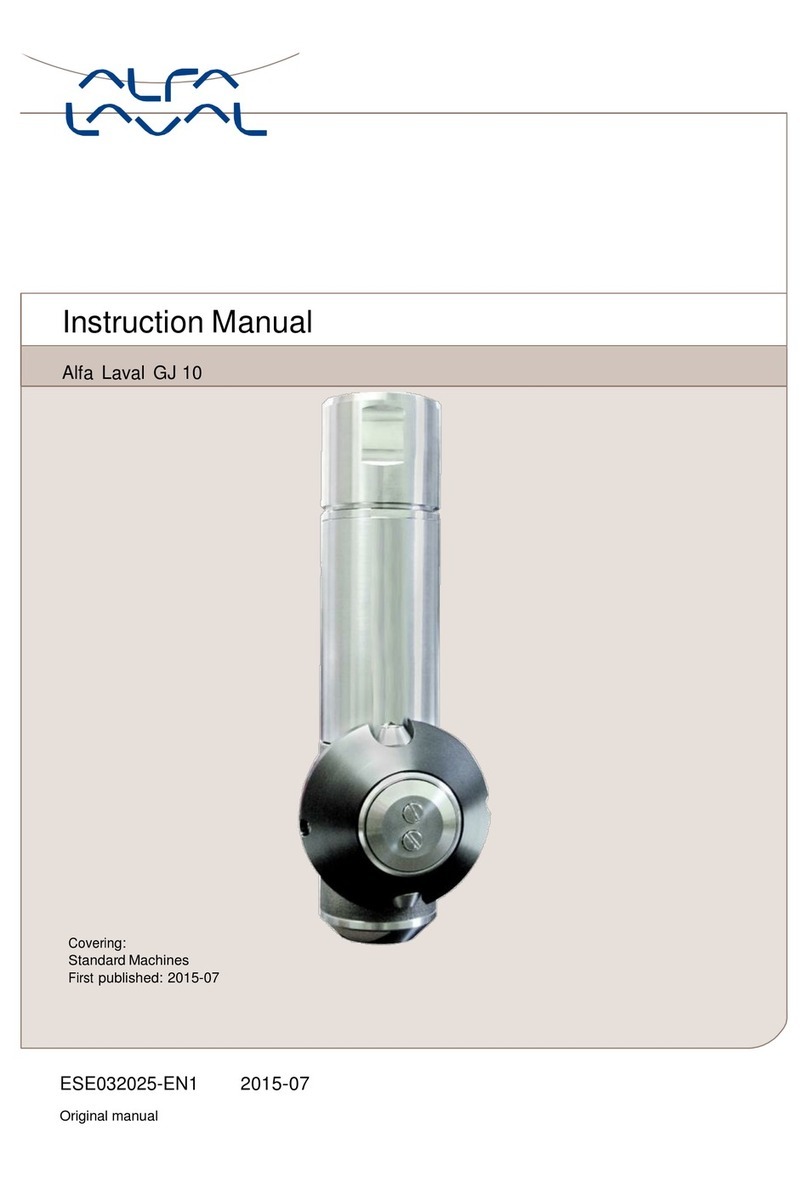 Alfalaval GJ 10 instruction manual
