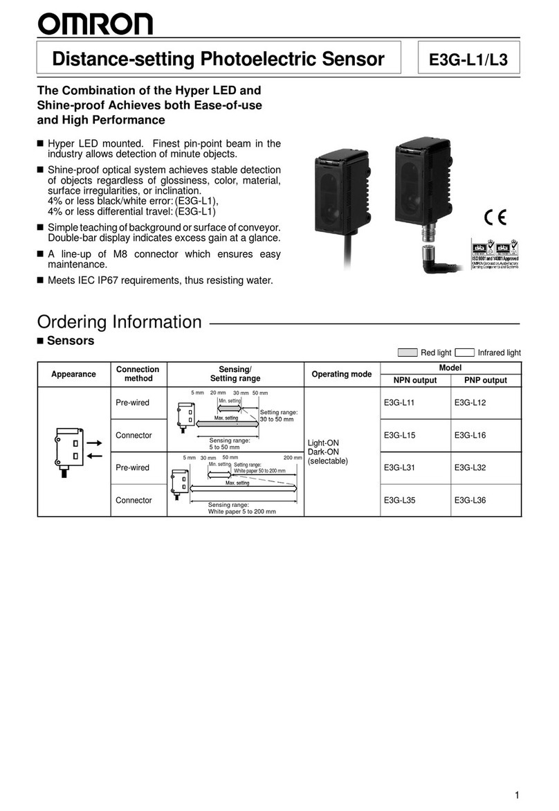 Omron E3G-L1 manual