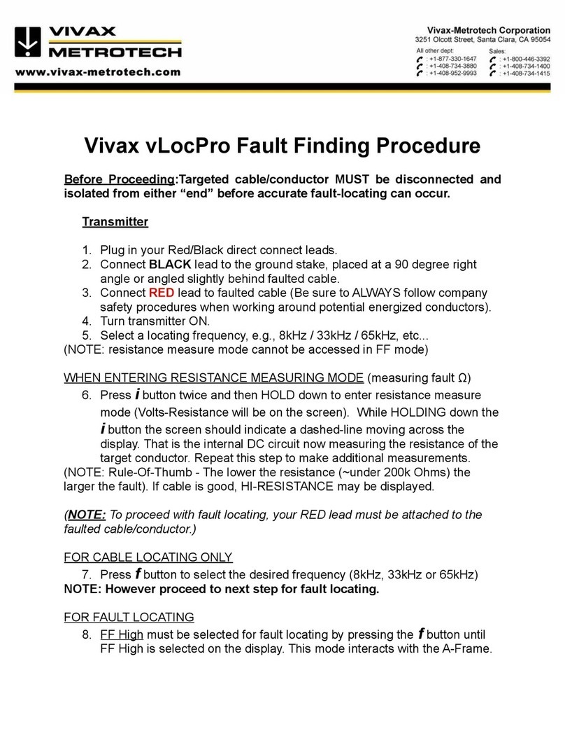 Vivax Metrotech vLocPro Series Procedure Vivax Metrotech vLocPro Series Procedure
