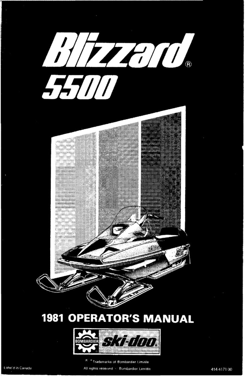 Ski-Doo Blizzard 5500 1981 User manual