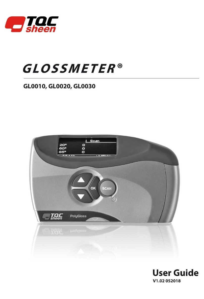 TQC Sheen GLOSSMETER GL0010 user guide