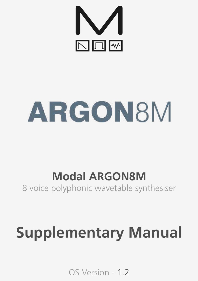 Modal Electronics ARGON8M Instructions and recipes Modal Electronics ARGON8M Instructions and recipes