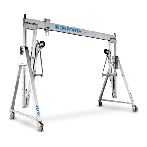 REID LIFTING PORTAGANTRY 11000 Installation instructions