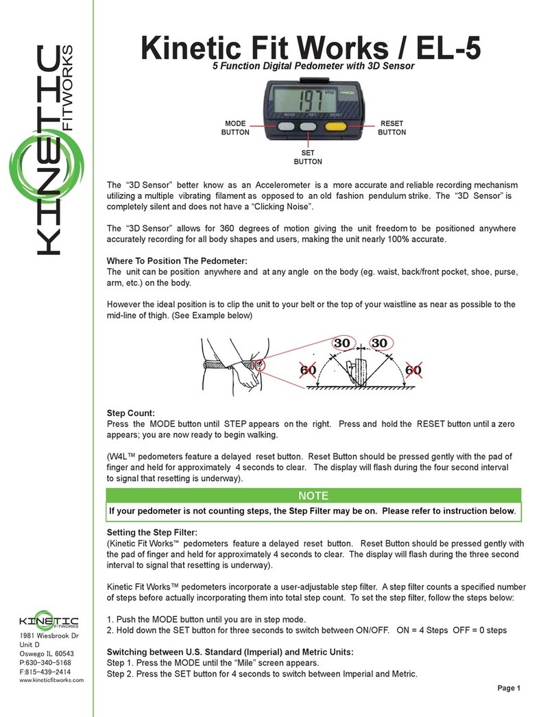 kinetic Fit Works EL-5 user manual