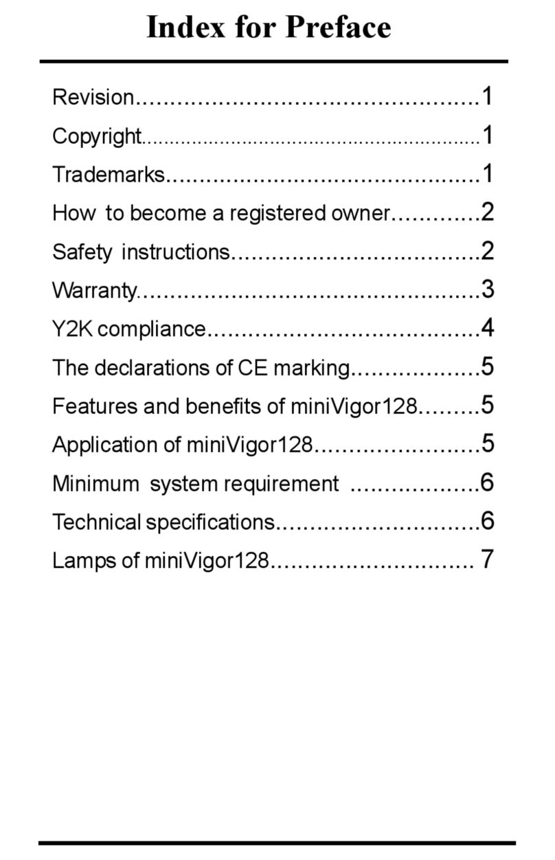 Draytek miniVigor128 Quick reference manual