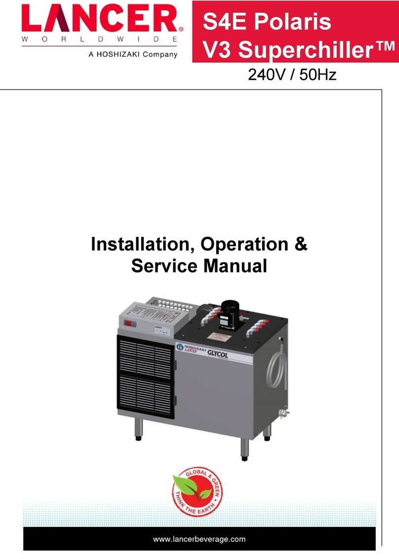 Hoshizaki Lancer S4E Polaris V3 Superchiller Installation, operation & service manual Hoshizaki Lancer S4E Polaris V3 Superchiller Installation, operation & service manual