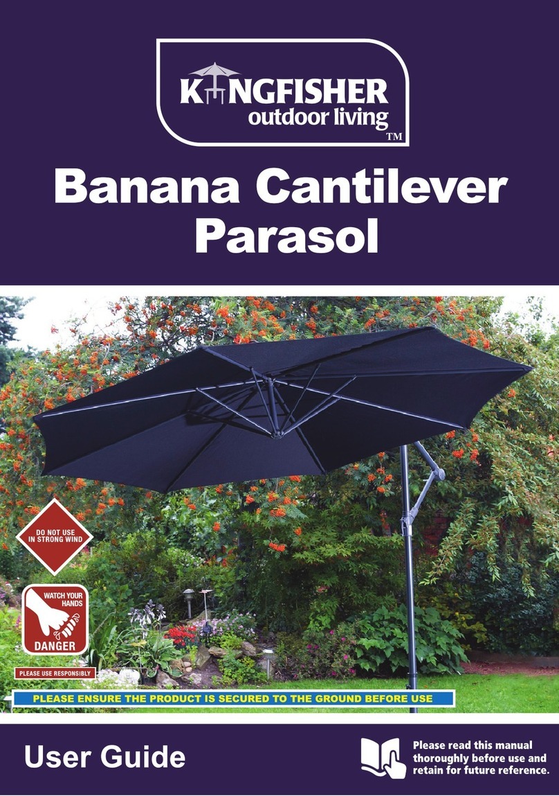 Kingfisher Banana Cantilever Parasol user guide