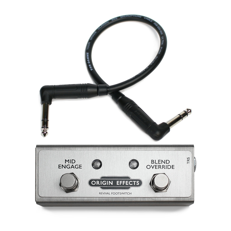 Origin Effects RevivalDRIVE Footswitch user guide