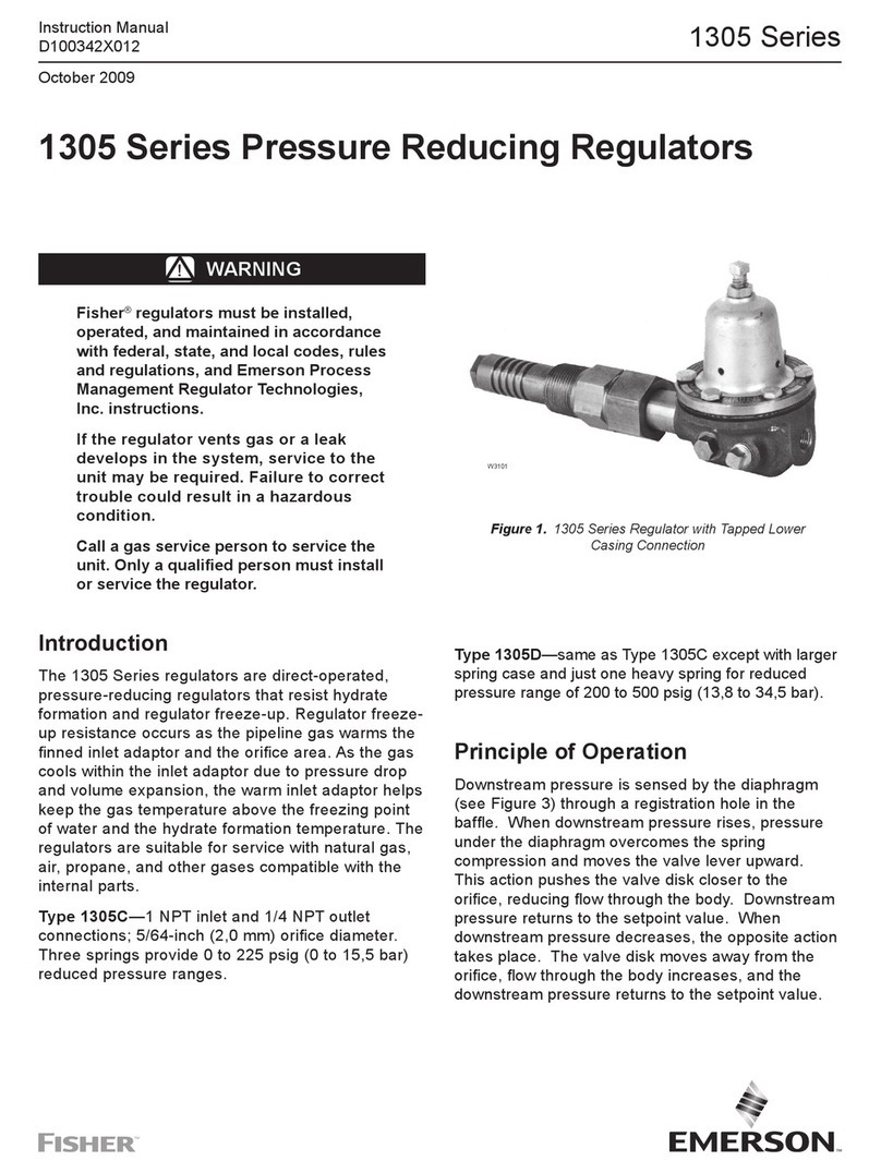 Emerson Fisher 1305 Series User manual