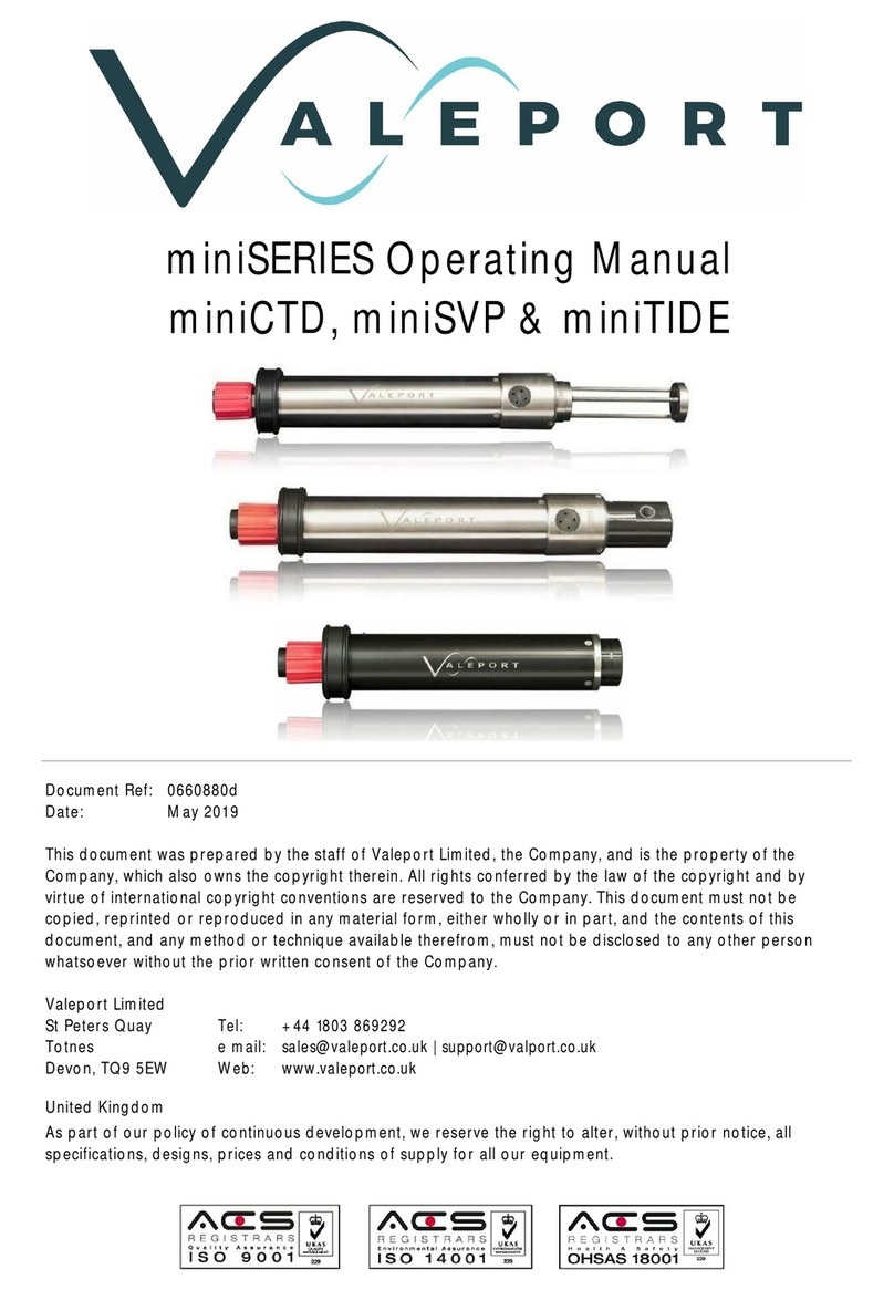 Valeport miniSERIES Series operating manual