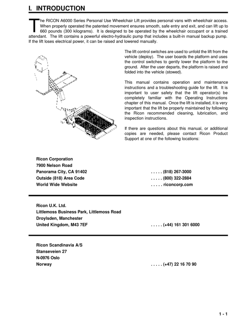 Ricon A6000 Series manual