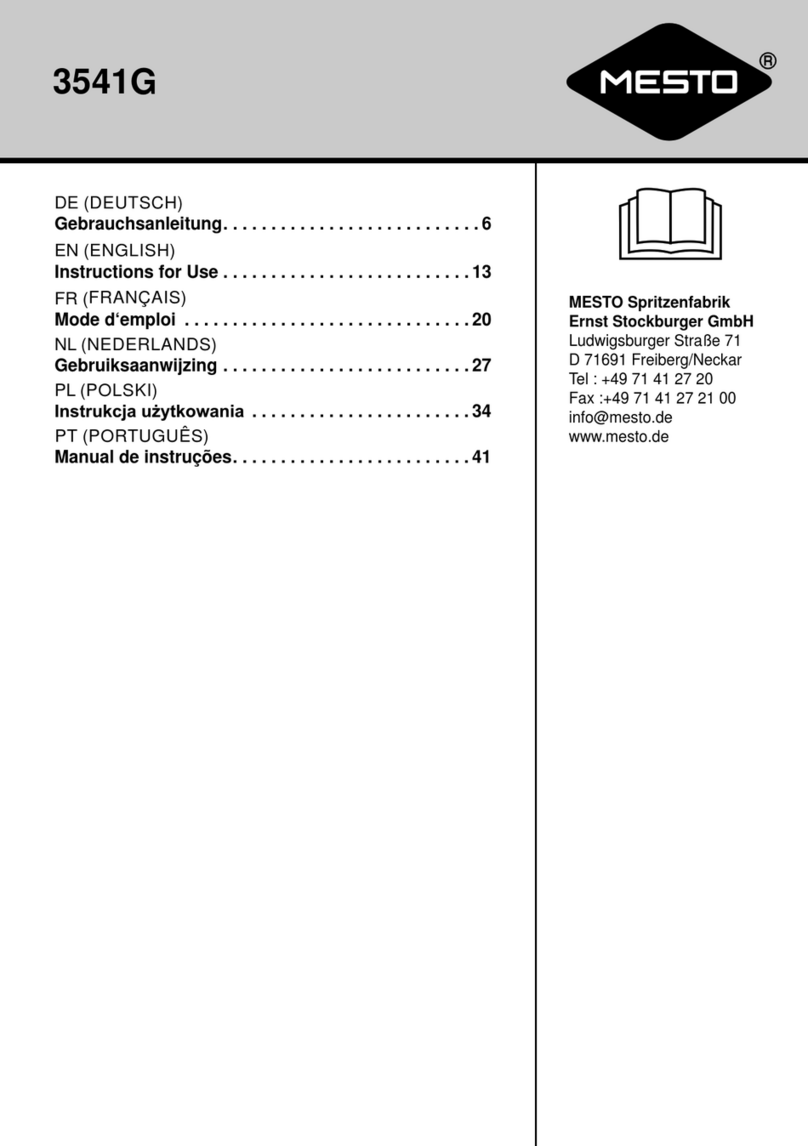 Mesto STABILUS 3541G Instructions for use Mesto STABILUS 3541G Instructions for use