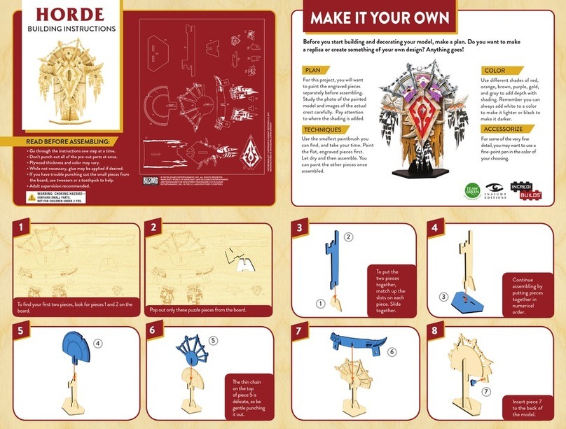 Blizzard IncrediBuilds HORDE Instruction Manual