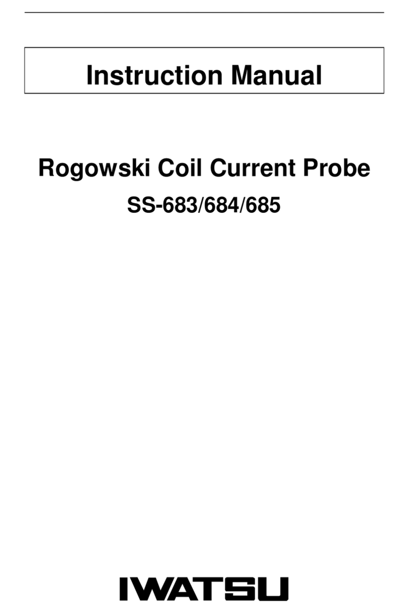 Iwatsu Rogowski Coil Current Probe instruction manual