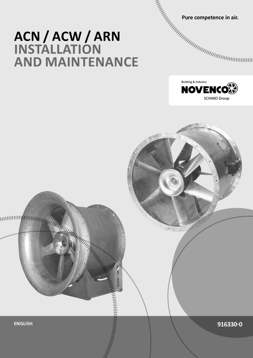 Schako Novenco NovAx ACN Series Instruction Manual