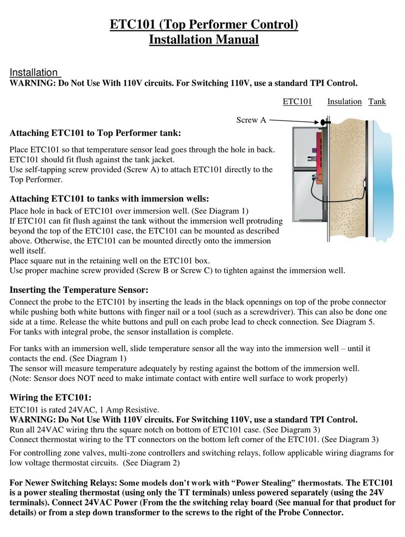 Vaughn ETC101 installation manual