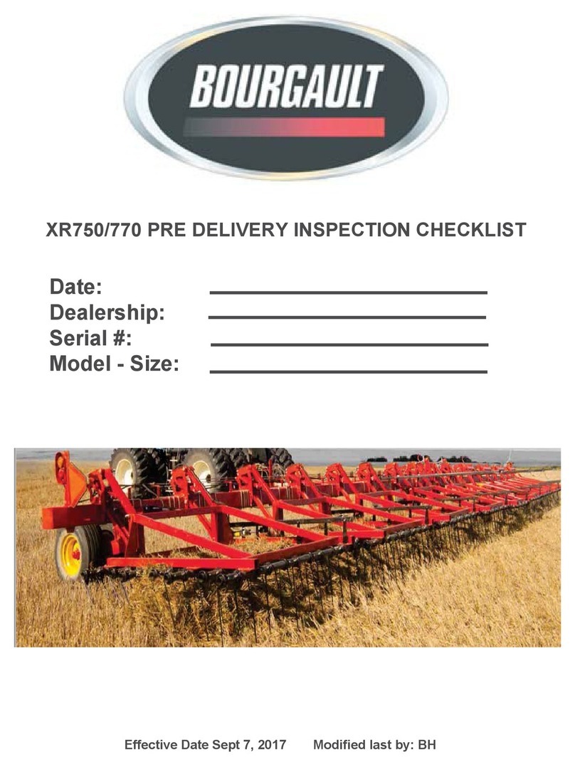 Bourgault XR Series quick start guide