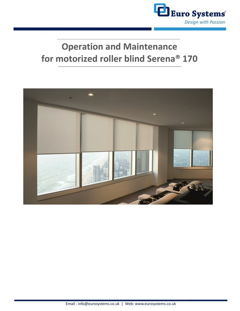 Euro Systems Serena 170 Operation and maintenance