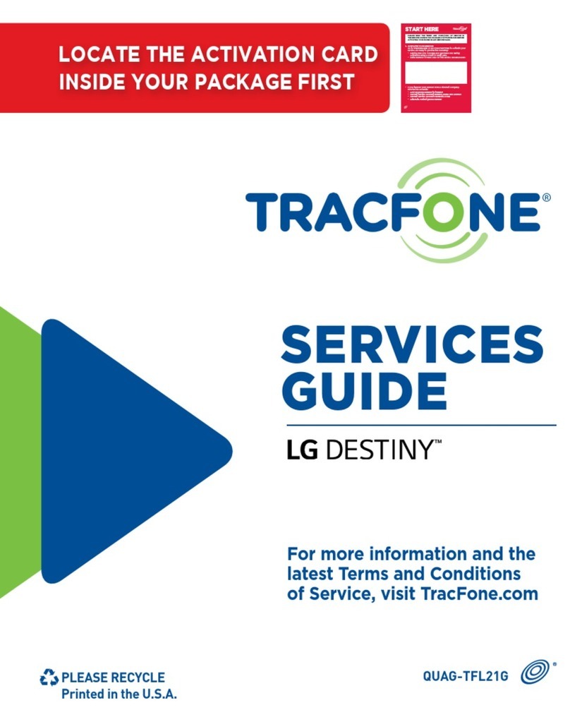 LG DESTINY TRACFONE User manual
