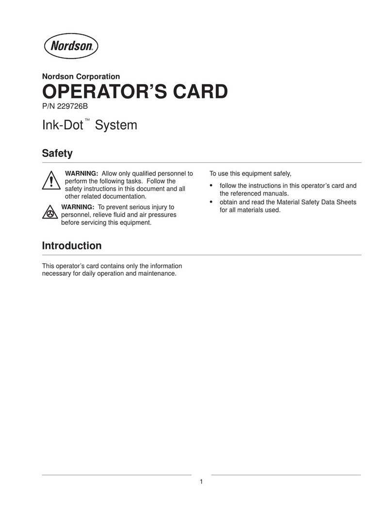 Nordson Ink-Dot System Parts list manual