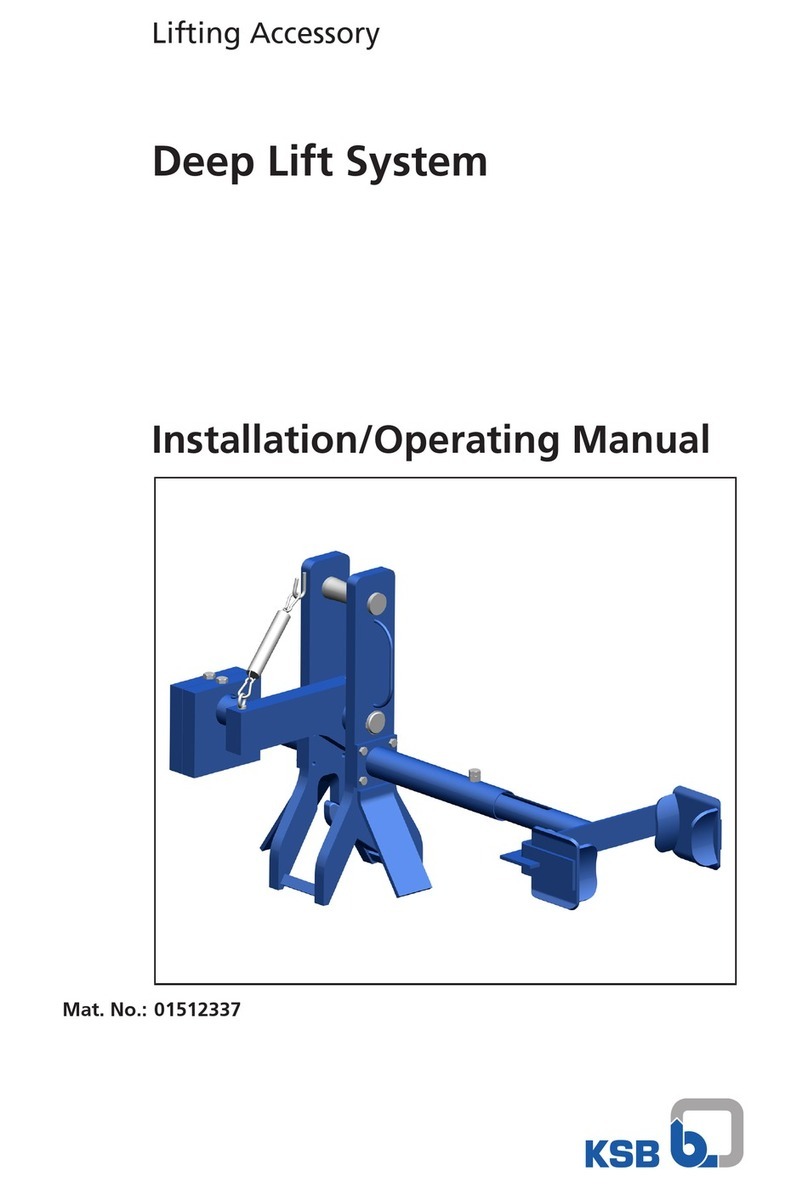 KSB Deep Lift System Installation & operating manual