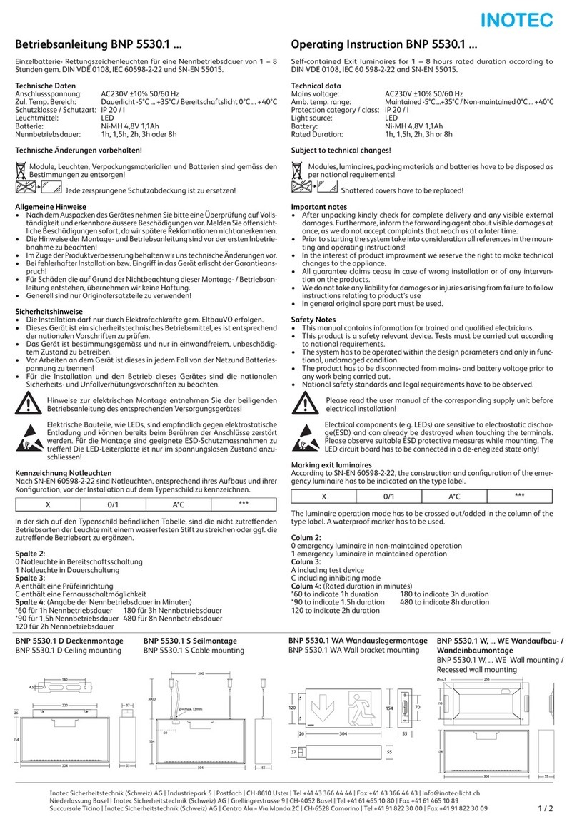 InoTec BNP 5530.1 Series User manual