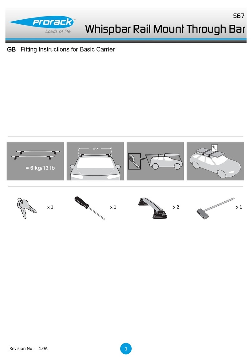 Prorack 567 Fitting instructions